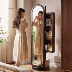 Modern Solid Wood Dressing Mirror