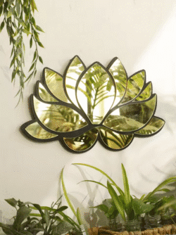 1Pc Acrylic Lotus Flower Wall Mirror