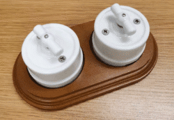 EU Ceramic Rotary Switch Wall Lamp Smart Light Knob Switch
