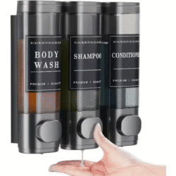 300ML*3 ABS Triple Shampoo and Conditioner Dispenser