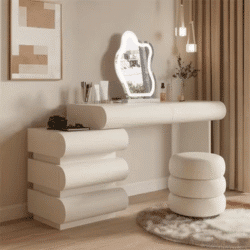 Dressing table with lamp and mirror, Luxury Dressing Table