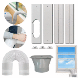 Portable Air Conditioner Window Vent Kit AC Exhaust Hose