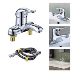Bathroom Faucet Double-Hole Basin
