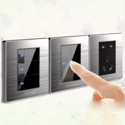 EU france German 1 2 3 Gang 1 2 Way home switch socket
