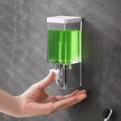 Non-punching Manual Press Soap Dispenser Wall Hanging