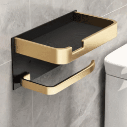 Black Gold Toilet Paper Holder