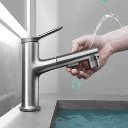 Bathroom Sink Faucet Basin Pull-out Faucet