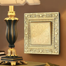 Luxurious metal European vintage antique EU wall lamp switch socket