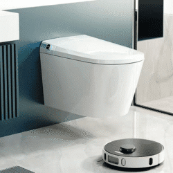 New Sanitary Ware Wall Mounted Automatic Water Closet Bathroom Ceramic Hanging Intelligent Toilet Bowl