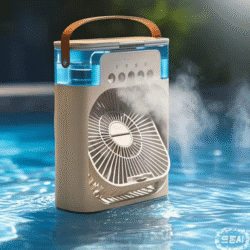 5 Hole Mist Fan USB Desktop Cooler 3 Mode Humidifier Portable Air Conditioner