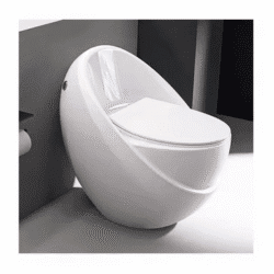 New style matt black color egg shaped toilet bowl