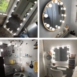 10PCS LED Make up Mirror
