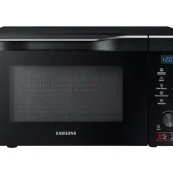 Samsung 1.1 cu. ft. PowerGrill Countertop Microwave with Power Convection in Black Stainless Steel