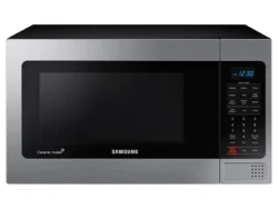 SAMSUNG 1.1 cu. ft Countertop Microwave with Grilling Element in Stainless Steel