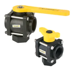 Banjo® 3-Way Poly Ball Valves