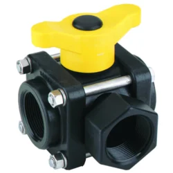 Banjo® 3-Way Polypropylene Side Load Ball Valves