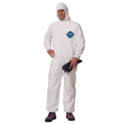 Tyvek® Coverall Zipper Front, Hood, Elastic Wrist and Ankles