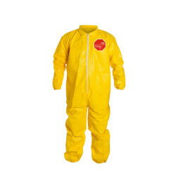 DuPont™ Tychem® 2000 Serged Coveralls with Collar, Storm Flap & Elastic Wrists/Ankles