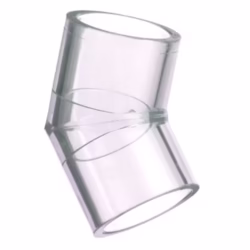 Clear Schedule 40 PVC 45° Elbows
