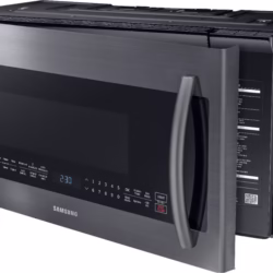 Samsung 2.1 cu. ft. over-the-range Microwave with Sensor Cooking in Fingerprint Resistant Black Stainless Steel