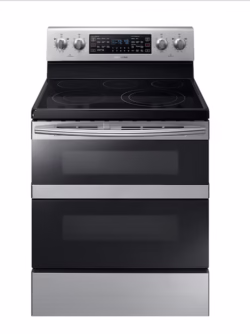 5.9 cu ft. Smart Freestanding Electric Range with Flex Duo™ & Dual Door in Black Stainless Steel