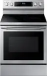Samsung 5.9 cu. ft. Freestanding Electric Range with Convection in Black Stainless Steel