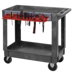 Quantum® Plastic Utility Carts with Tool Holder