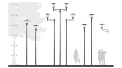 Philips  CityCharm poles and brackets