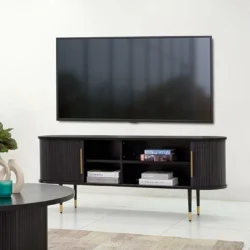Tambour Tv Unit-Black