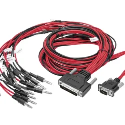 Zhuhai Hanqin Cable D-SUB 25P MALE TP D-SUB 9P MALE + BANANA HEAD MALE + Y TYPE TERMINAL CABLE