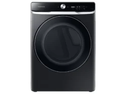 samsung  7.5 cu. ft. Smart Dial Electric Dryer with Super Speed Dry in Brushed Black
