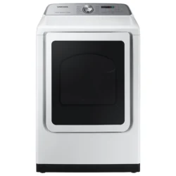 samsung  7.4 cu. ft. Smart Electric Dryer with Steam Sanitize+ in White