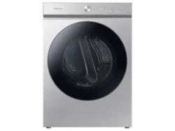 samsung  Bespoke 7.6 cu. ft. Ultra Capacity Gas Dryer with Super Speed Dry and AI Smart Dial in Silver Steel