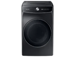 samsung  7.5 cu. ft. Smart Dial Gas Dryer with FlexDry™ and Super Speed Dry in Brushed Black