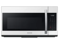 SAMSUNG APPLIANCES (MICROWAVES) Bespoke Smart 1.9 cu. ft. Over-the-Range Microwave with Sensor Cook in White Glass