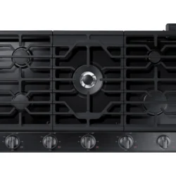 samsung 30" Smart Gas Cooktop with Illuminated Knobs in Black Stainless Steel