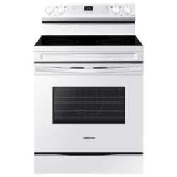 samsung 6.3 cu. ft. Smart Freestanding Electric Range with Steam Clean in White
