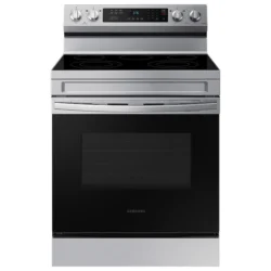 samsung6.3 cu. ft. Smart Freestanding Electric Range with Rapid Boil™ & Self Clean in Stainless Steel