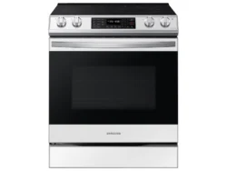 Samsung Bespoke 6.3 cu. ft. Smart Slide-in Electric Range with Air Fry & Convection in White Glass