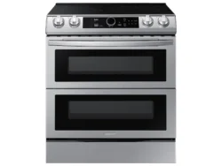 samsung 6.3 cu ft. Smart Slide-in Electric Range with Smart Dial Air Fry & Flex Duo™ in Stainless Steel