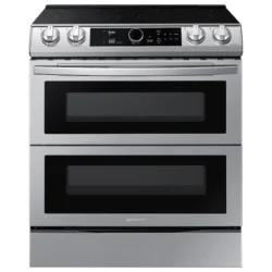 samsung 6.3 cu ft. Smart Slide-in Electric Range with Smart Dial Air Fry & Flex Duo™ in Stainless Steel