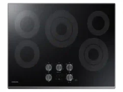 samsung 30" Smart Electric Cooktop in Black Stainless Steel
