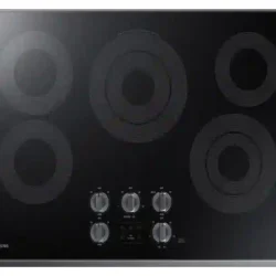 samsung 30" Smart Electric Cooktop in Black Stainless Steel
