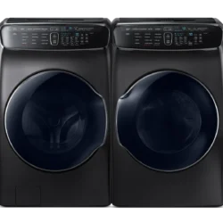 samsungSmart Flex Washer & Dryer Set in Black Stainless Steel