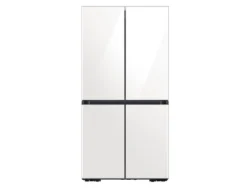 samsung 23 cu. ft. Smart Counter Depth 4-Door Flex™ refrigerator with Family Hub™ and Beverage Center in Stainless Steel