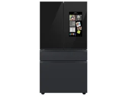 Samsung 23 cu. ft. Smart Counter Depth 4-Door Flex™ refrigerator with Family Hub™ and Beverage Center in Stainless Stee