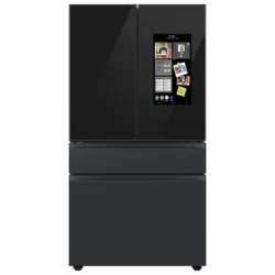 Samsung 23 cu. ft. Smart Counter Depth 4-Door Flex™ refrigerator with Family Hub™ and Beverage Center in Stainless Stee