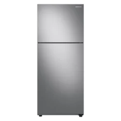 SAMSUNG Bespoke 4-Door French Door Refrigerator (23 cu. ft.) – with Top Left and Family Hub™ Panel in Charcoal Glass - and Matte Black Steel Middle and Bottom Panel