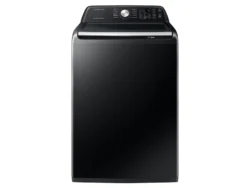 samsung 4.4 cu. ft. Top Load Washer with ActiveWave™ Agitator and Active WaterJet in Brushed Black