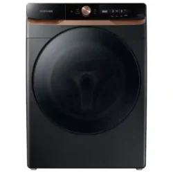 samsung 4.6 cu. ft. Large Capacity AI Smart Dial Front Load Washer with Auto Dispense and Super Speed Wash in Brushed Black